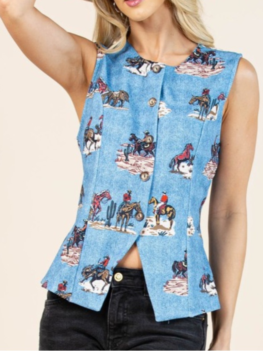 Western Denim Vest
